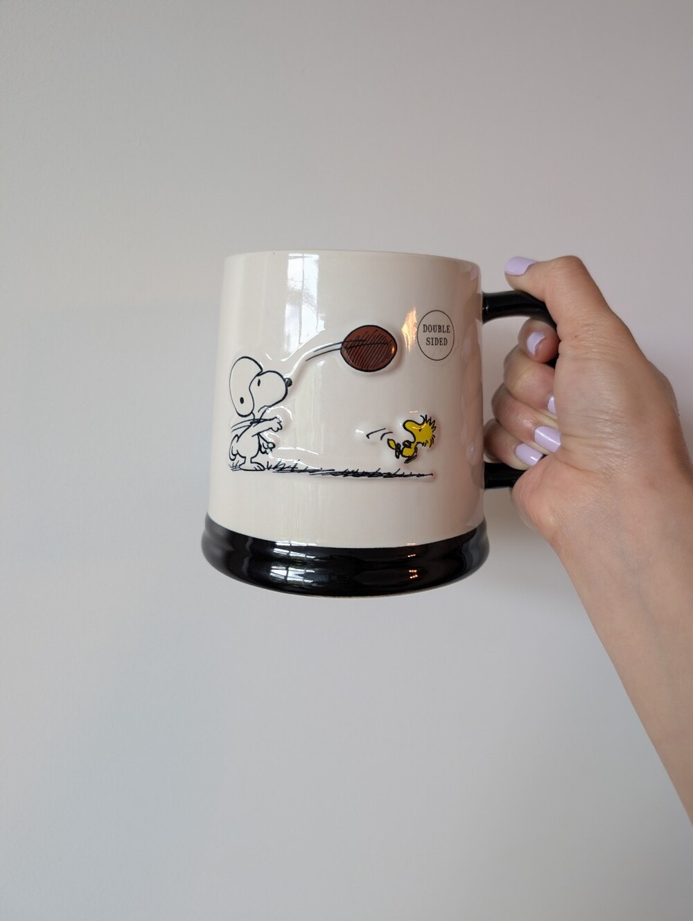 Snoopy x Rae Dunn Football Mug NWT Double Sided